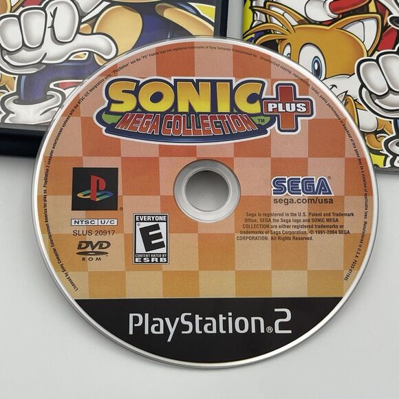 PS2: Sonic Mega Collection Plus (Sony PlayStation 2, 2004) Black Label Complete - Picture 2 of 9